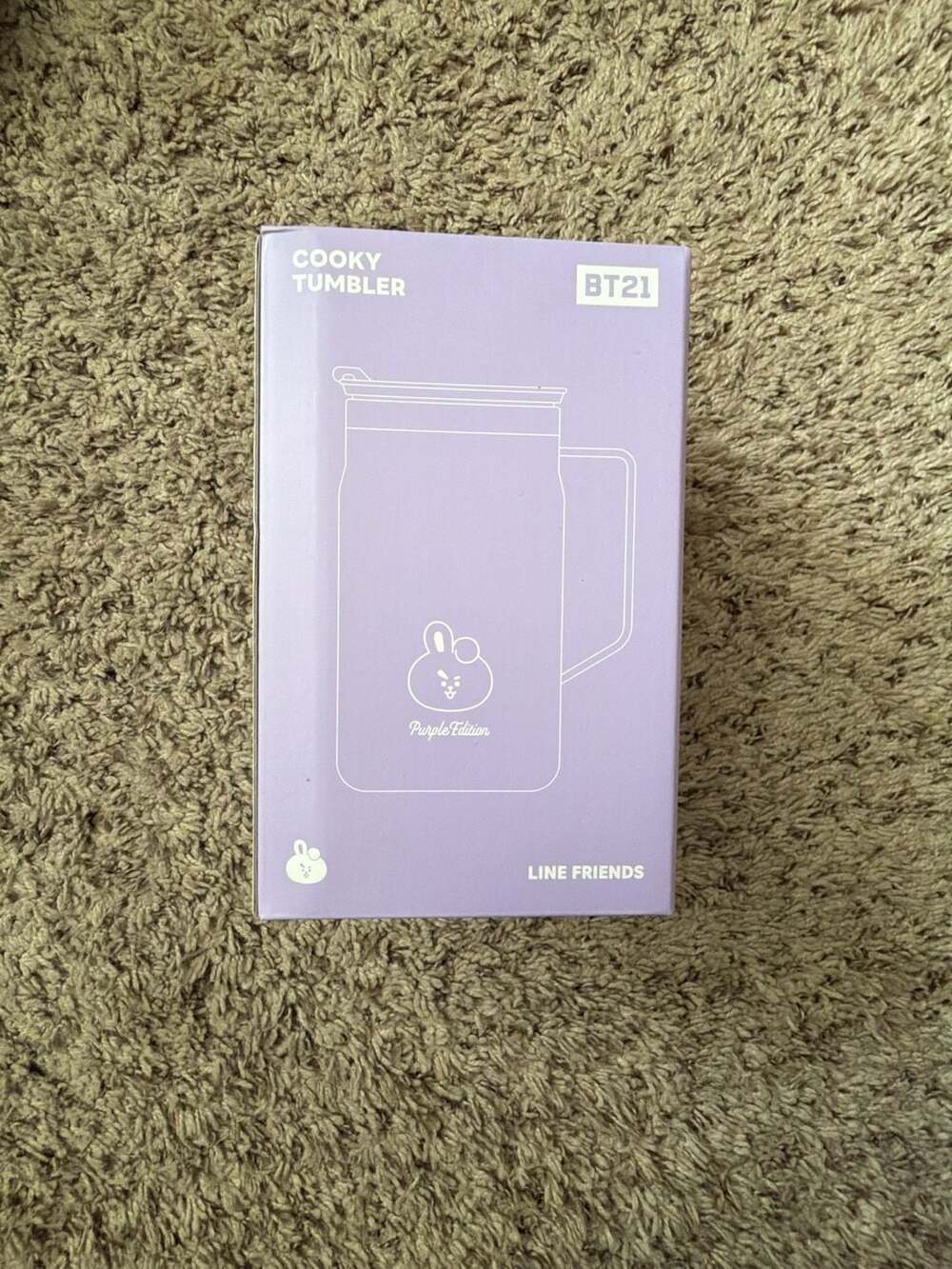 BT21 COOKY TUMBLER PURPLE WISH LINE FRIENDS